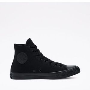 All black converse shoes